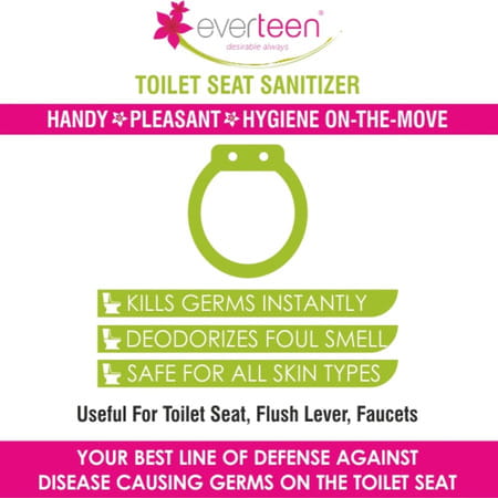 Everteen Instant Toilet Seat Sanitizer Spray For Women 3 Packs (90ml Each)