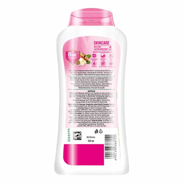 Dettol Skincare Body Wash And Shower Gel Bottle For Women And Men | 250Ml