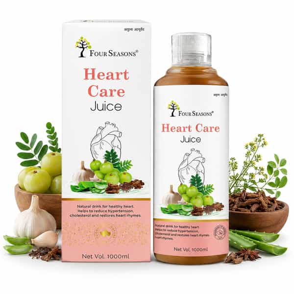 Four Seasons Heart Care Juice 1L | Cholesterol | Cardiac | & Bp Care Juice - For Healthy Heart