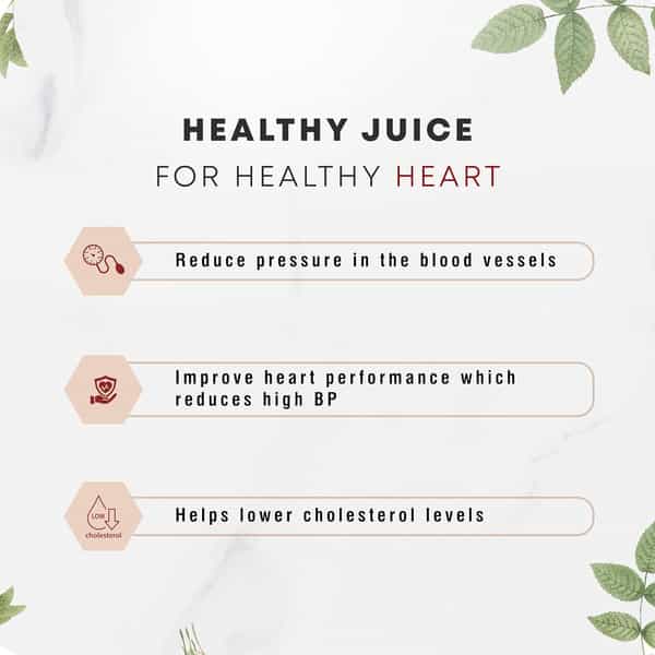 Four Seasons Heart Care Juice 1L | Cholesterol | Cardiac | & Bp Care Juice - For Healthy Heart