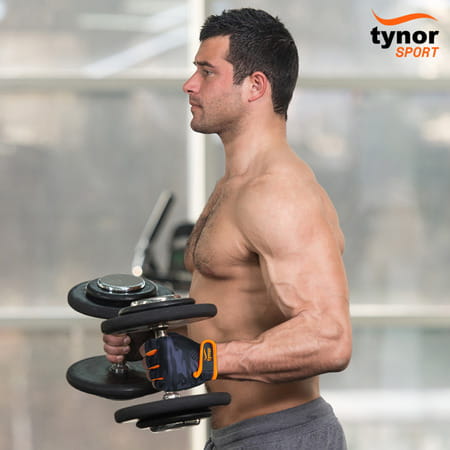 Tynorgrip Gym Gloves Black Large 1 Pair