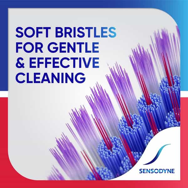 New Soft Sensodyne Sensitivity & Gum Manual Toothbrush For Adults Soft Bristles Multicolor 2+1 Free