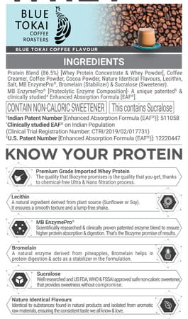 Muscleblaze Biozyme Performance Whey Protein Powder | Blue Tokai Coffee (4Kg / 8.8Lbs) | 25G Protein