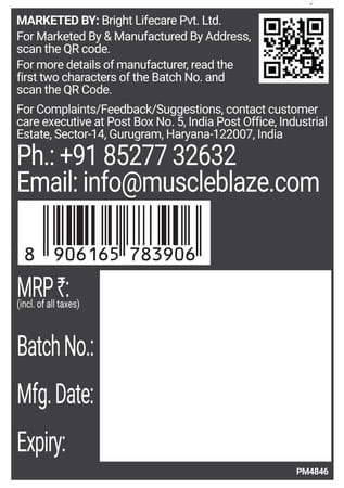 Muscleblaze Biozyme Performance Whey Protein Powder | Blue Tokai Coffee (4Kg / 8.8Lbs) | 25G Protein