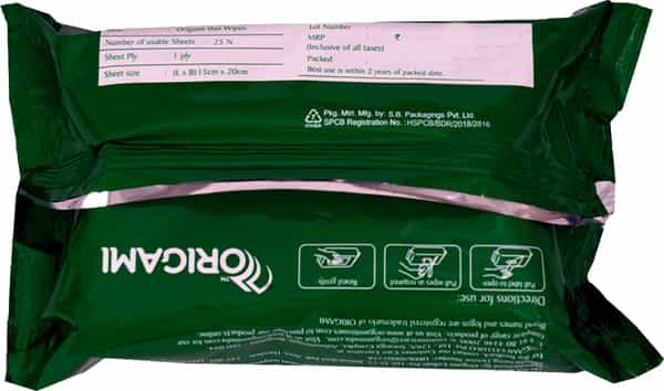 Origami So Soft Refreshing Facial Wet Wipes / Cleansing Face Wipe - Aloe Vera - 25'S