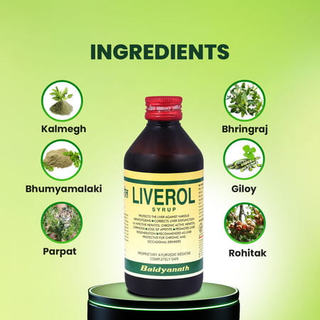 Baidyanath Liverol Syrup | For Comprehensive Liver Care - 200ml