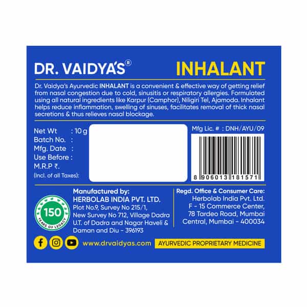 Dr. Vaidya's Inhalant- Pack Of 1