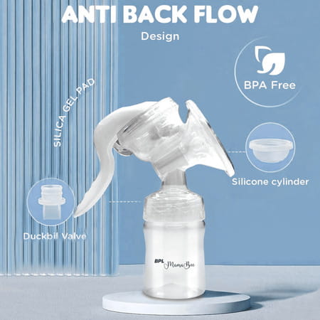 Bpl Medical Technologies Mamabee Silicone Manual Breast Pump - Bpa Free (150 Ml)