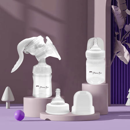 Bpl Medical Technologies Mamabee Silicone Manual Breast Pump - Bpa Free (150 Ml)