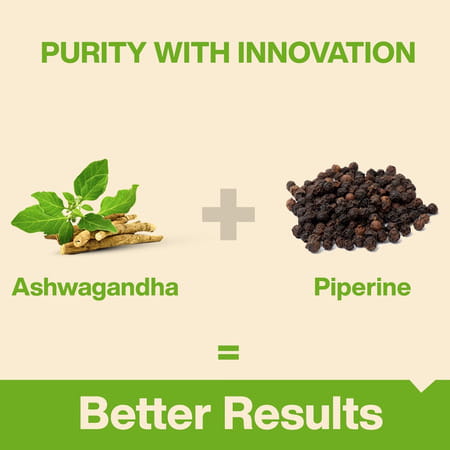 Myfitfuel Ashwagandha Root Extract (7% Withanolides) With Piperine 95% | (1000mg) | 120 Capsules