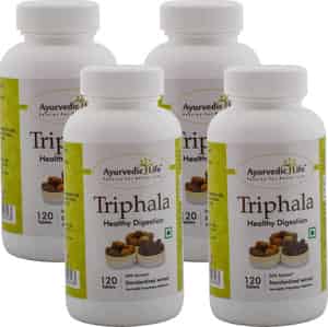Ayurvedic Life Triphala 120 Tablets - Pack Of 4 Natural