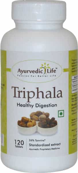 Ayurvedic Life Triphala 120 Tablets - Pack Of 4 Natural