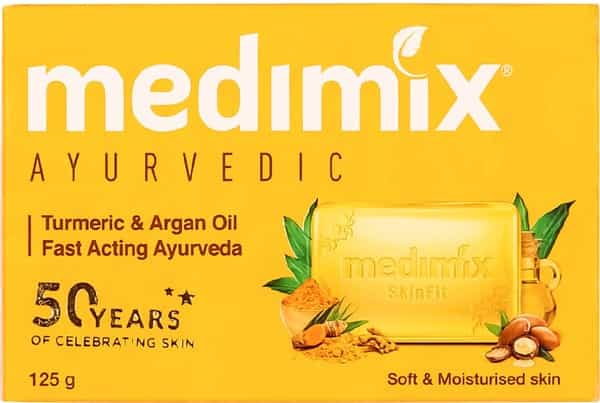 Medimix Ayurvedic Turmeric And Argan Oil Bathing Soap - 125G