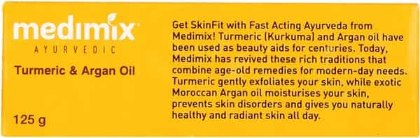 Medimix Ayurvedic Turmeric And Argan Oil Bathing Soap - 125G