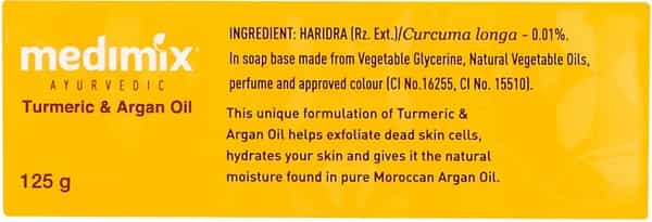 Medimix Ayurvedic Turmeric And Argan Oil Bathing Soap - 125G