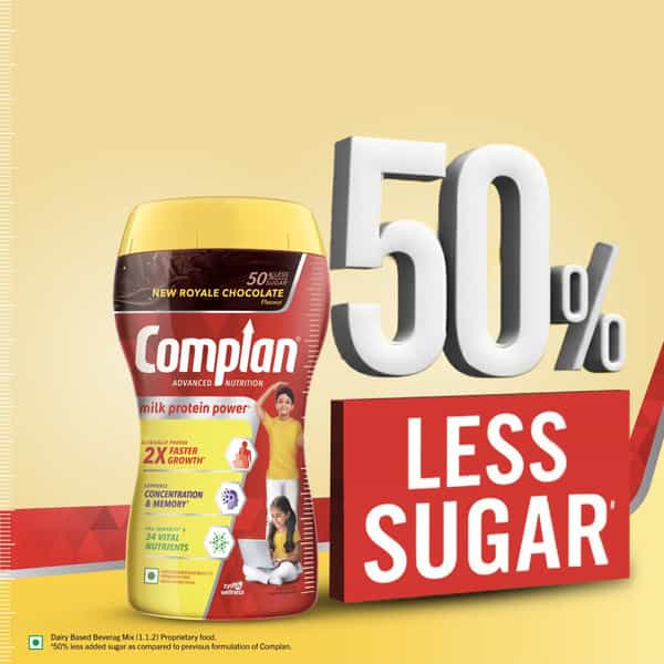 Complan Nutrition Drink | Royale Chocolate Flavour | Jar 1 Kg