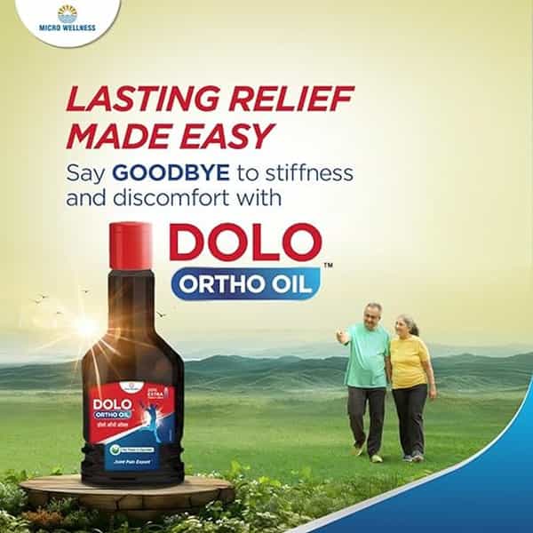 Dolo Ortho Oil - Joint And Muscle Pain Solution - 120Ml | Arthritis Relief | Pack Of 2