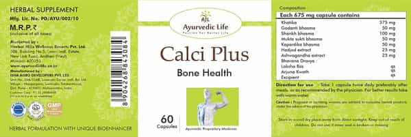 Al-Ayurvedic Life Calci Plus - 60 Capsules Pack Of 5