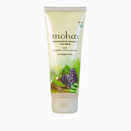 Moha: Niacinamide & Vitamin C Brightening Face Wash | With Cucumber For Hydration|100 Ml