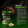 Musclexp Weight Gainer - With 25 Vitamins And Minerals Double Chocolate 1Kg Pouch + Shaker