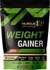 Musclexp Weight Gainer - With 25 Vitamins And Minerals Double Chocolate 1Kg Pouch + Shaker