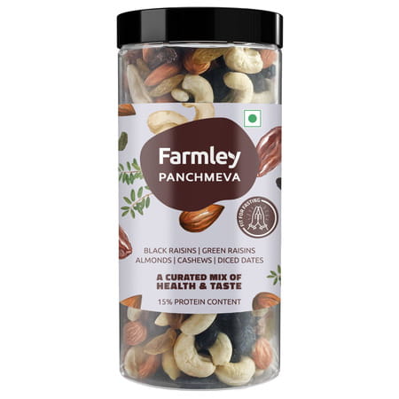 Farmley Panchmeva Mix Dry Fruit Jar 405g