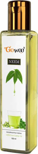 Go Woo 100% Pure Neem Carrier Oil Good For Hair 100 Ml