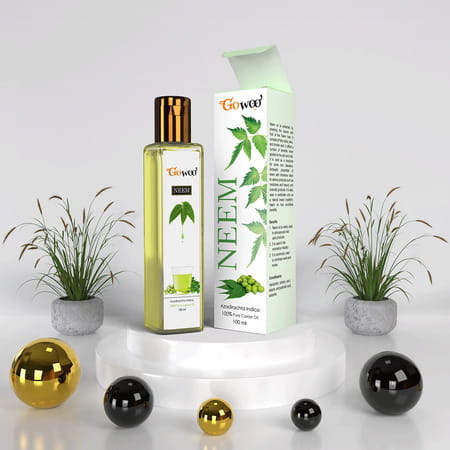 Go Woo 100% Pure Neem Carrier Oil Good For Hair 100 Ml