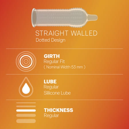 Durex Extra Dots Condom 12 Nos