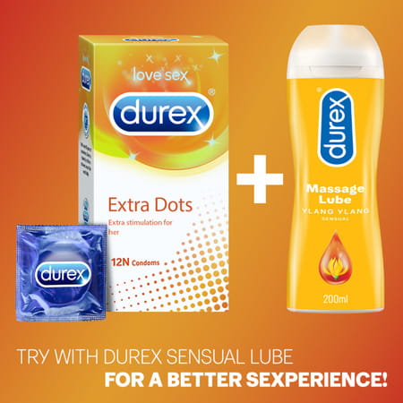 Durex Extra Dots Condom 12 Nos