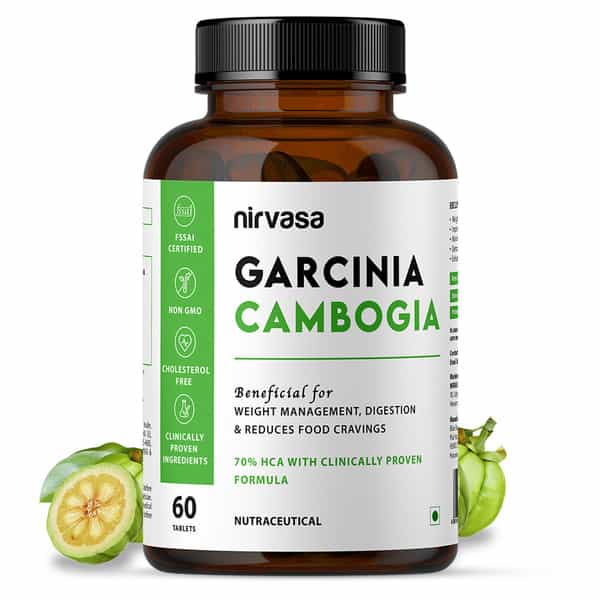 Nirvasa Garcinia Cambogia Tablets | Natural Stomach Fat Burner & Metabolism Booster ( 60 Tablets)