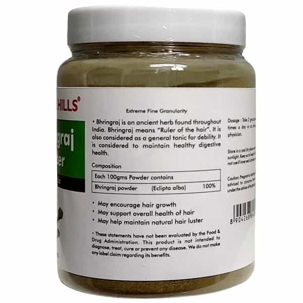 Herbal Hills Bhringraj Powder For Hair Care Hair Growth - 200Gms (Pack Of 4)