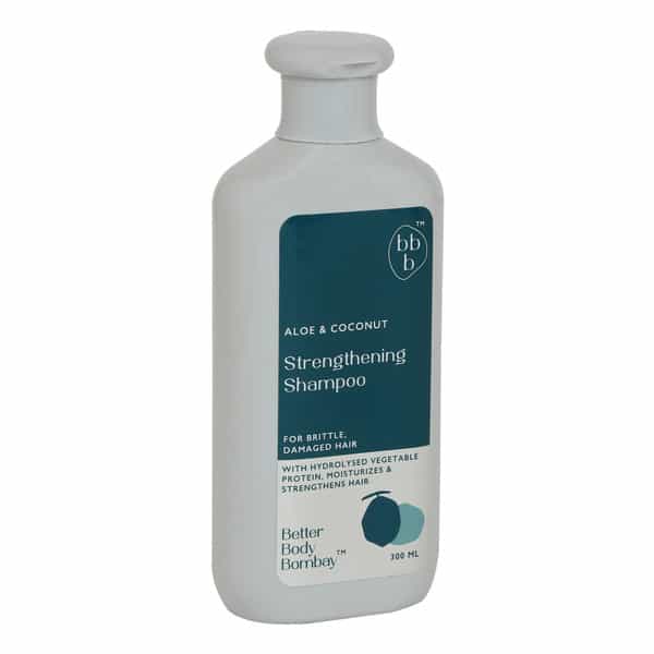 Bbb Better Body Bombay Aloe & Coconut Strengthening Shampoo | For Brittle | Damaged Hair (300Ml)