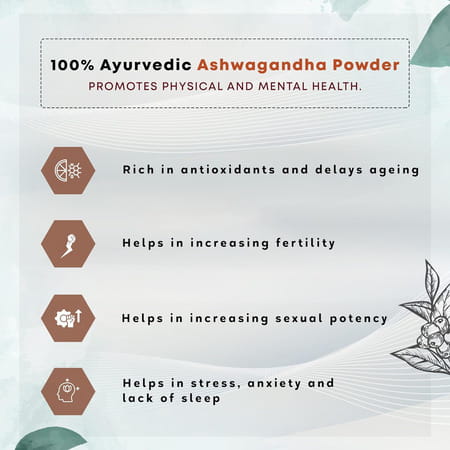 Four Seasons Ashwagandha Powder | Support For Stress | Mental Calmness & Anxiety Issues (Pack Of 2)