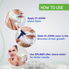 Vi-John Sensitive Skin Shaving Foam - Men | Vitamin E & Anti Bacterial Properties (400ml+33% Extra)
