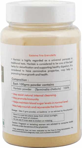 Herbal Hills Haritaki Powder - 100 Gms (Pack Of 2)