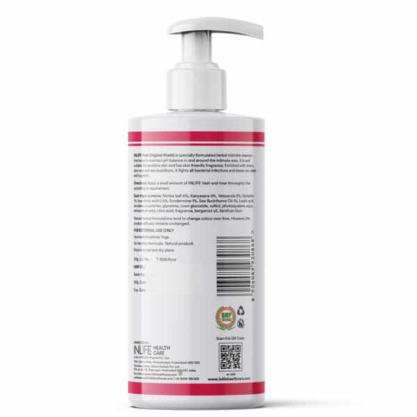 Inlife Vash Intimate Wash For Women | Maintains Ph Levels | Intimate Hygiene | 250Ml