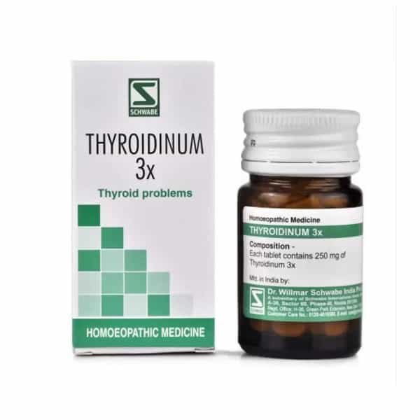 Dr. Willmar Schwabe Thyroidinum Trituration Tablet 3X (Pack Of 2)