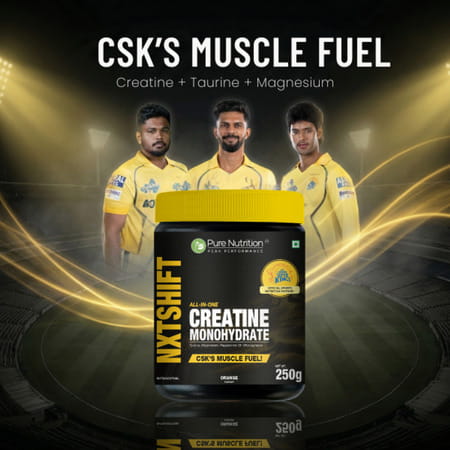 Pure Nutrition Nxtshift Creatine Monohydrate |Orange | Strength & Recovery Formula 250 Gm