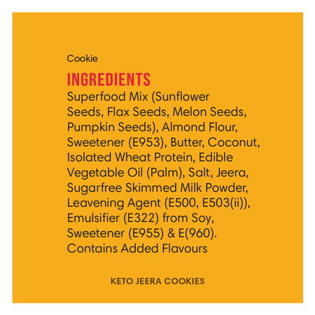 Lo! Low Carb Delights - Jeera Keto Sugar Free Cookies (400g)