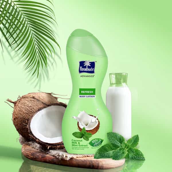 Parachute Advansed Refresh Body Lotion 100% Natural Moisturisers 250Ml