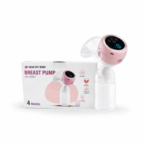 Healthy Wind Portable Electric Breast Pump 4Modes | 9Suction Levels Rechargeable Silicone Extractor