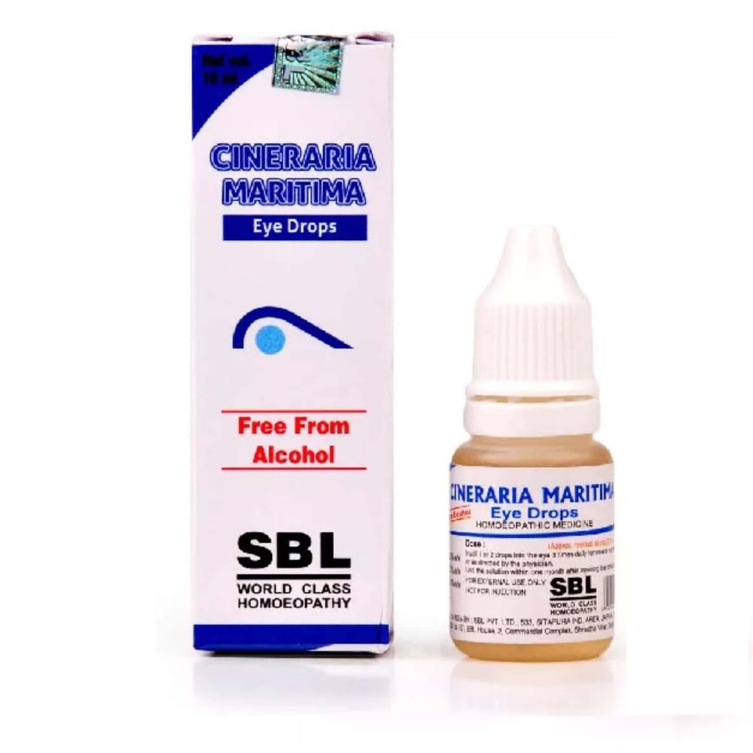 Sbl Cineraria Maritima Eye Drops Free From Alcohol 10 Ml Pack Of 3
