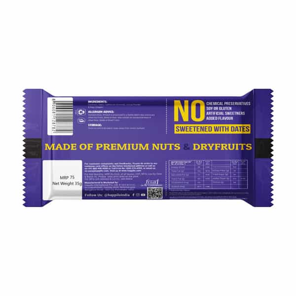 Happilo Choco Almonds Healthy Dry Fruit Bar 35G