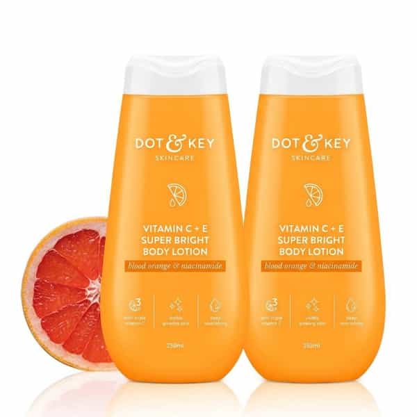 Dot & Key Vitamin C + E Super Bright Body Lotion | Women & Men | 250Ml (Pack Of 2)