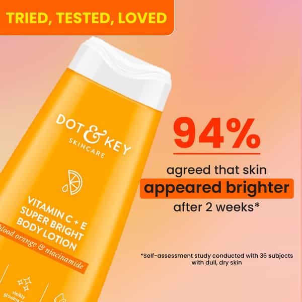 Dot & Key Vitamin C + E Super Bright Body Lotion | Women & Men | 250Ml (Pack Of 2)