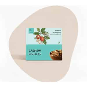 The Snack Company Cashew Bistick | Atta Biscuits | No Maida | No Refined Sugar - 130g