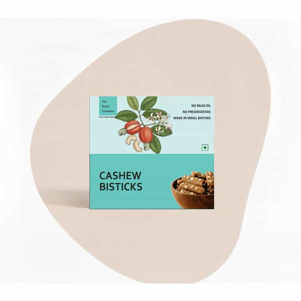 The Snack Company Cashew Bistick | Atta Biscuits | No Maida | No Refined Sugar - 130G