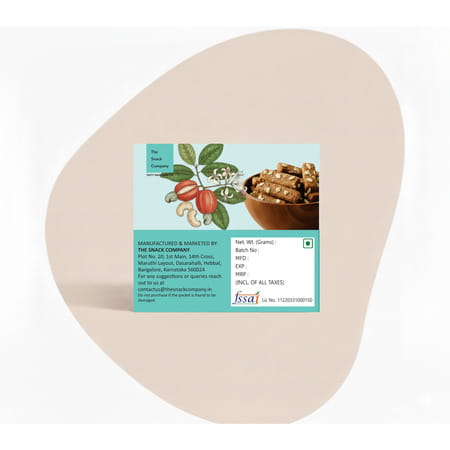 The Snack Company Cashew Bistick | Atta Biscuits | No Maida | No Refined Sugar - 130G