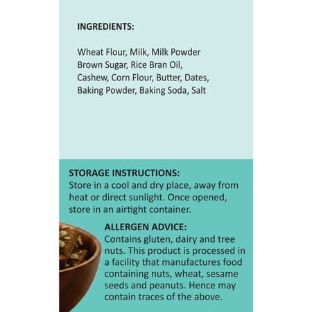The Snack Company Cashew Bistick | Atta Biscuits | No Maida | No Refined Sugar - 130G